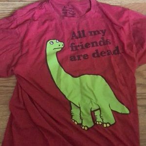 All my friends are dead dinosaur tee